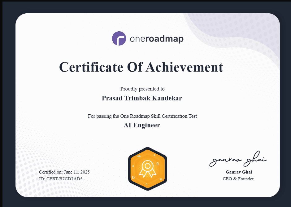 AI Engineer Certification